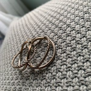 David Yurman Crossover Hoop earrings